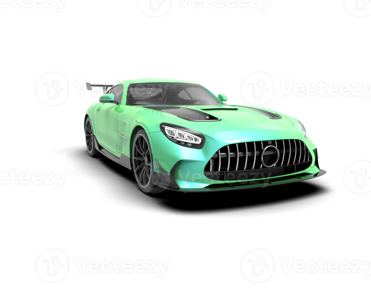 Realistic sport car isolated on background. 3d rendering - illustration png