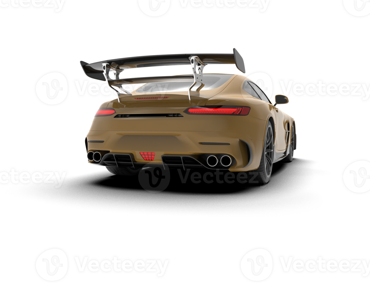 Realistic sport car isolated on background. 3d rendering - illustration png