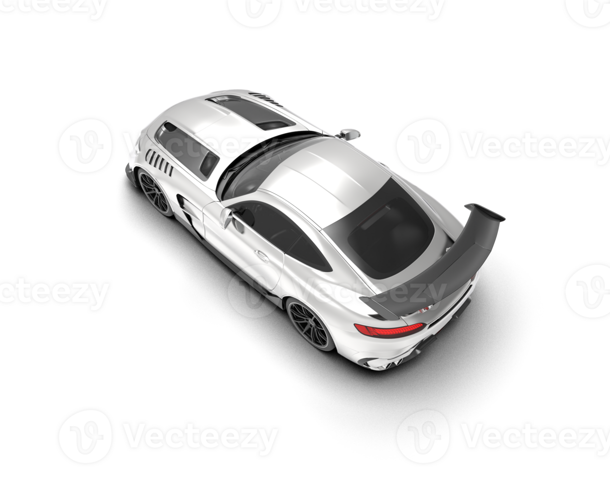 Realistic sport car isolated on background. 3d rendering - illustration png