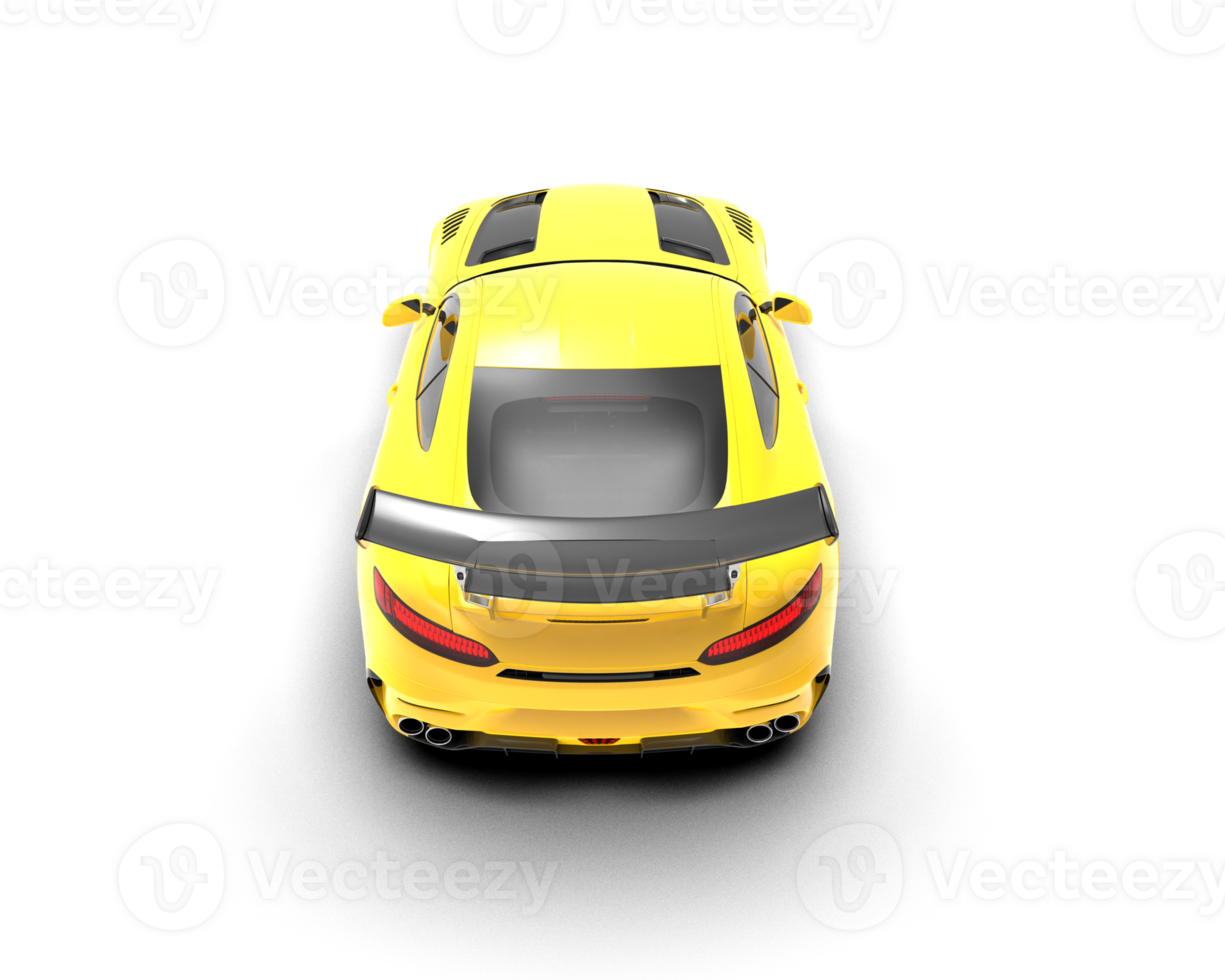 Realistic sport car isolated on background. 3d rendering - illustration png