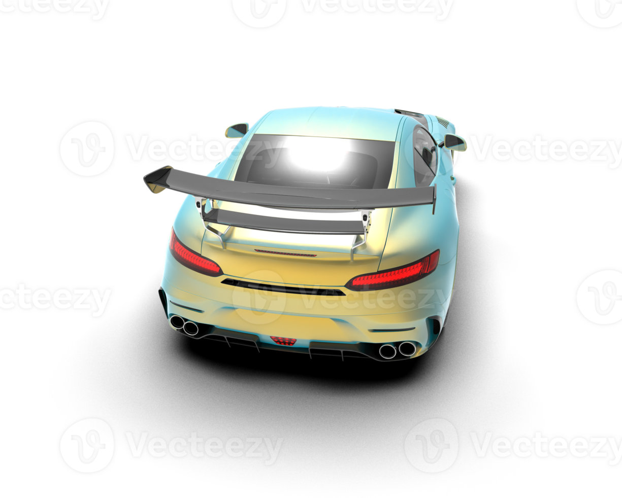 Realistic sport car isolated on background. 3d rendering - illustration png
