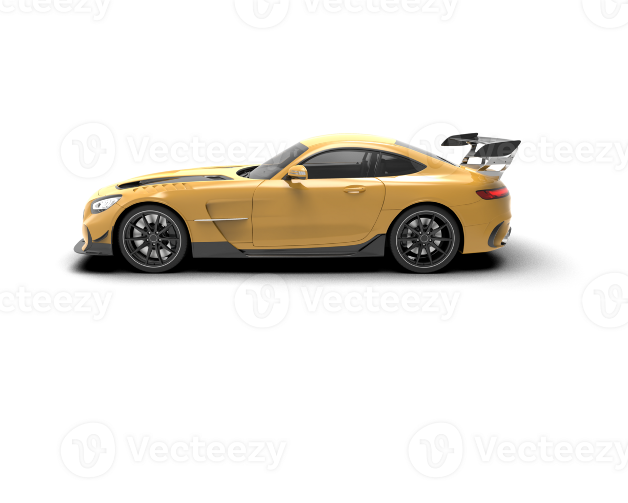 Realistic sport car isolated on background. 3d rendering - illustration png