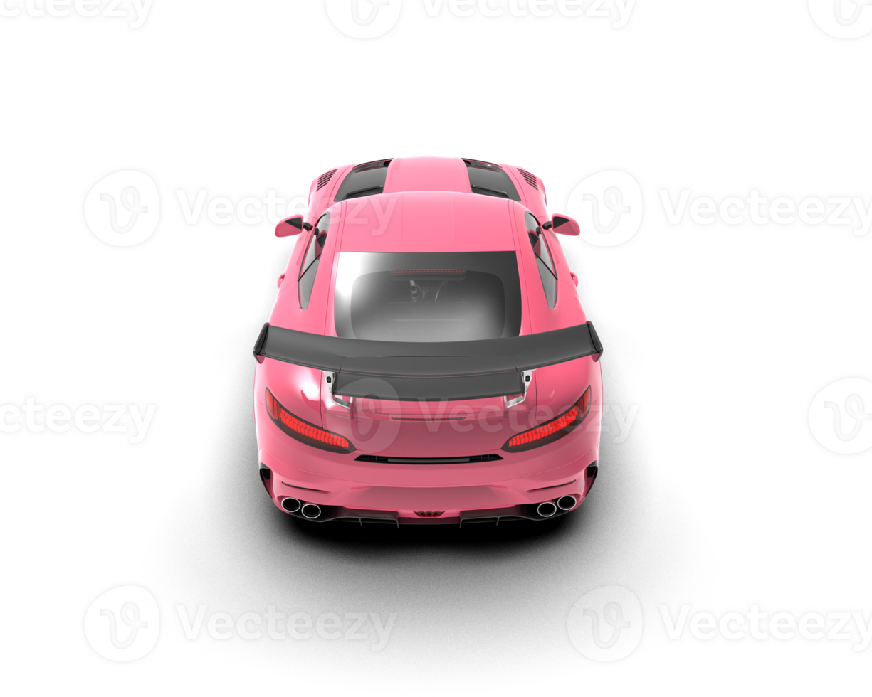 Realistic sport car isolated on background. 3d rendering - illustration png
