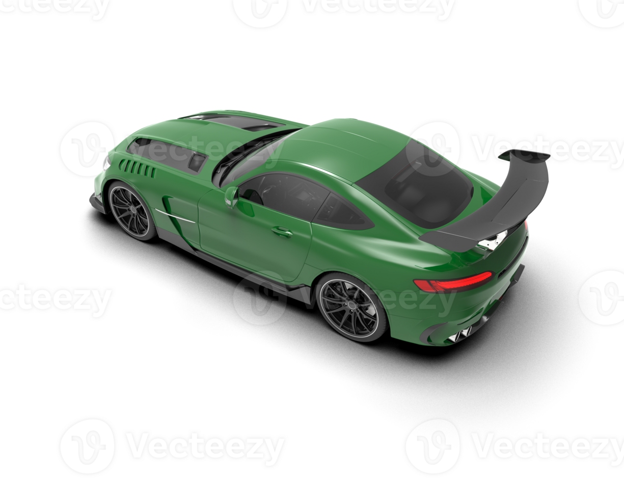Realistic sport car isolated on background. 3d rendering - illustration png