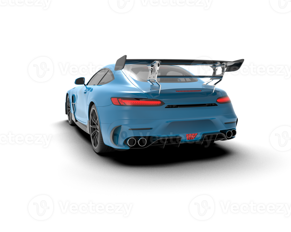 Realistic sport car isolated on background. 3d rendering - illustration png