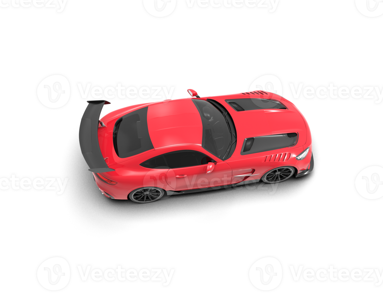 Realistic sport car isolated on background. 3d rendering - illustration png
