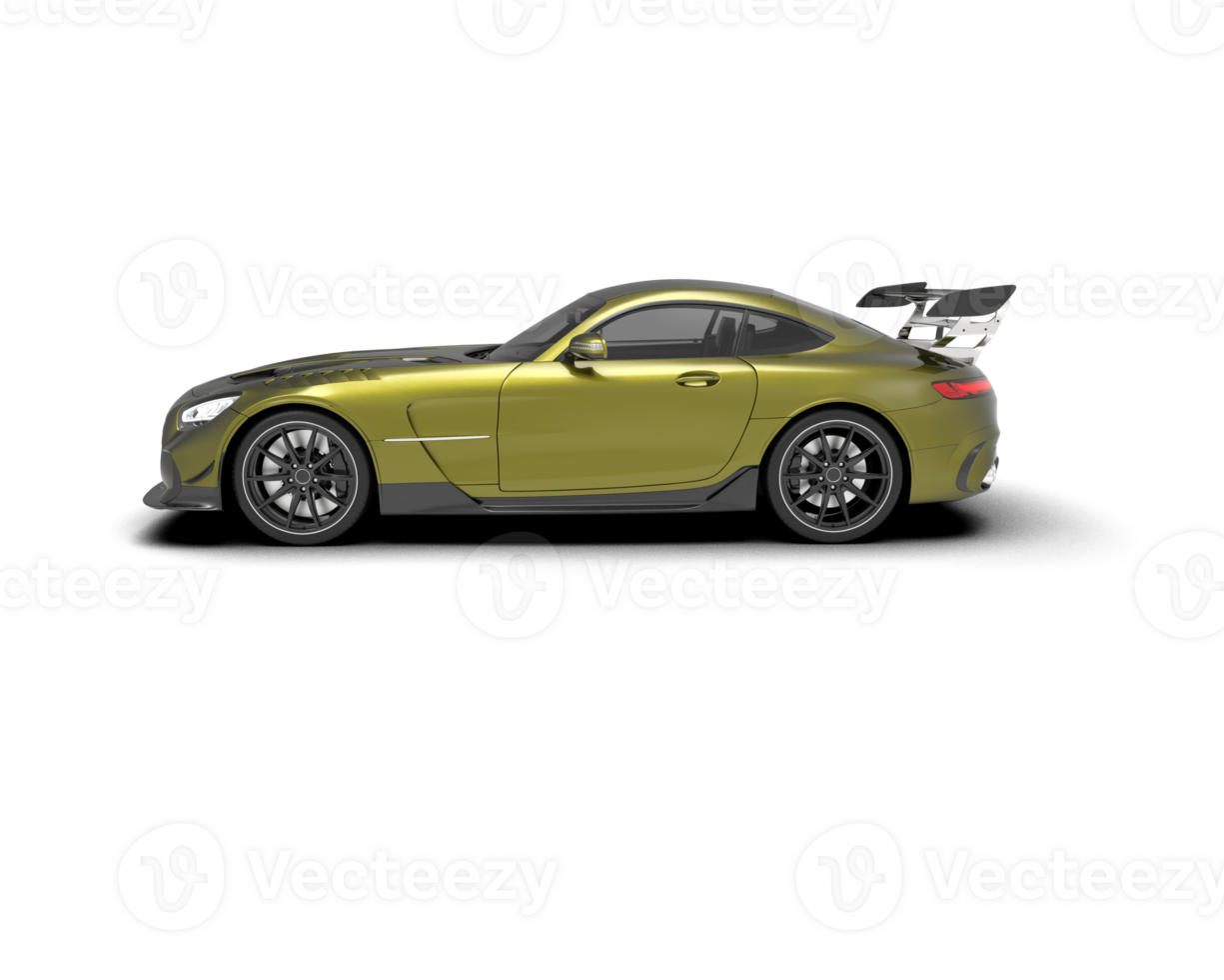Realistic sport car isolated on background. 3d rendering - illustration png