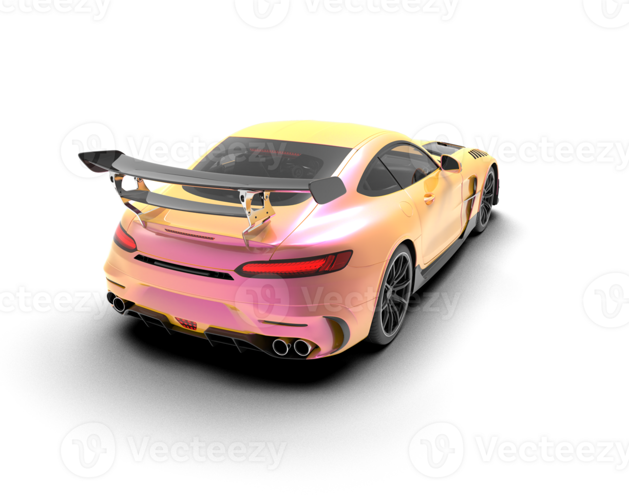 Realistic sport car isolated on background. 3d rendering - illustration png
