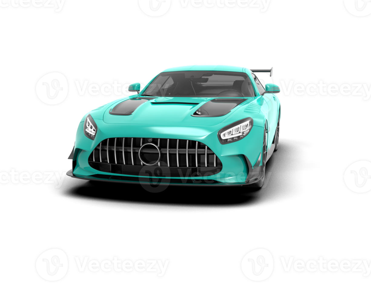 Realistic sport car isolated on background. 3d rendering - illustration png