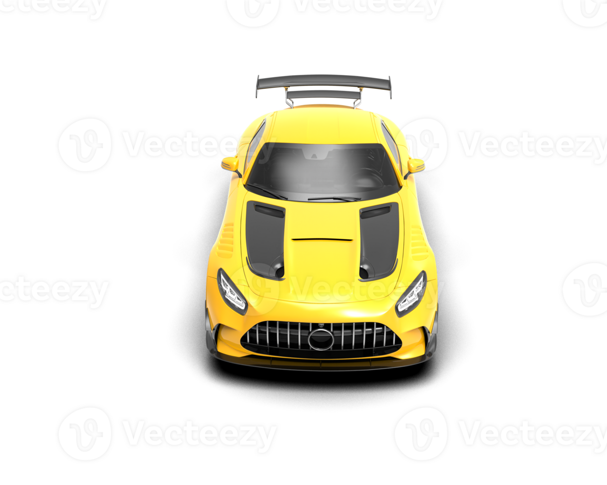 Realistic sport car isolated on background. 3d rendering - illustration png