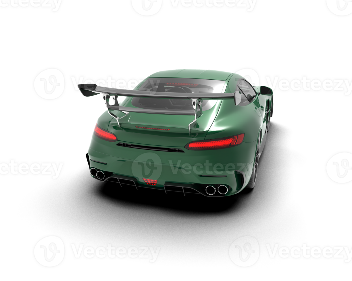 Realistic sport car isolated on background. 3d rendering - illustration png