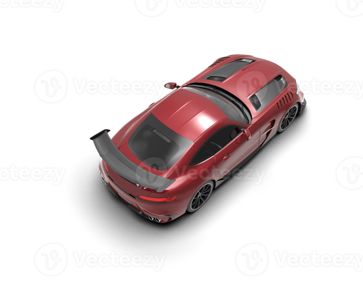 Realistic sport car isolated on background. 3d rendering - illustration png