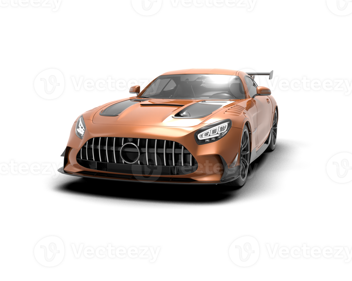 Realistic sport car isolated on background. 3d rendering - illustration png