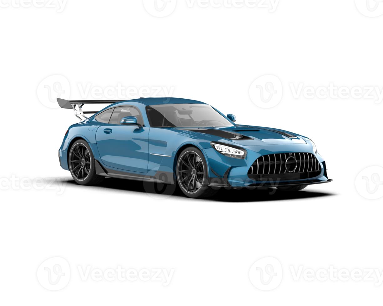 Realistic sport car isolated on background. 3d rendering - illustration png