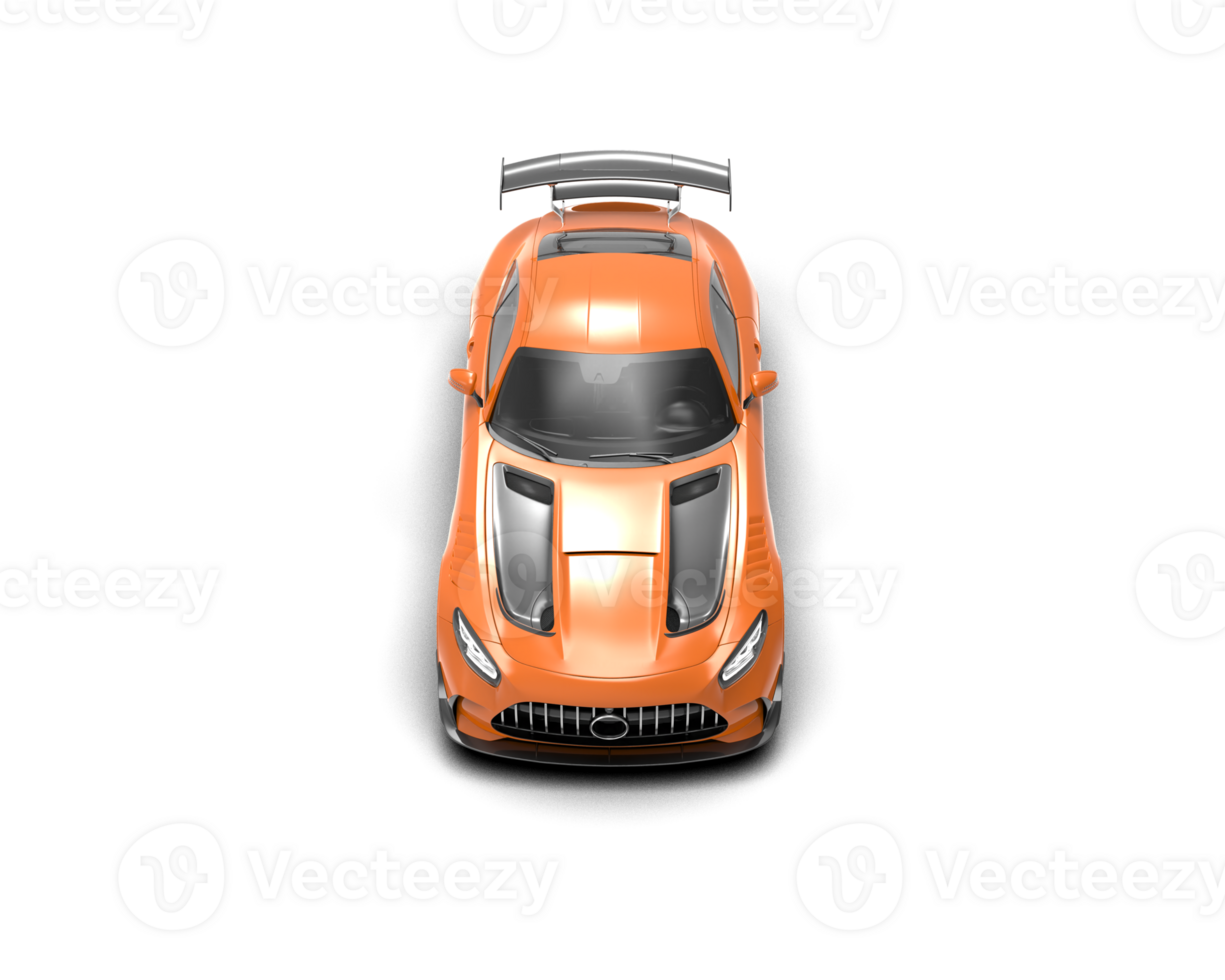 Realistic sport car isolated on background. 3d rendering - illustration png