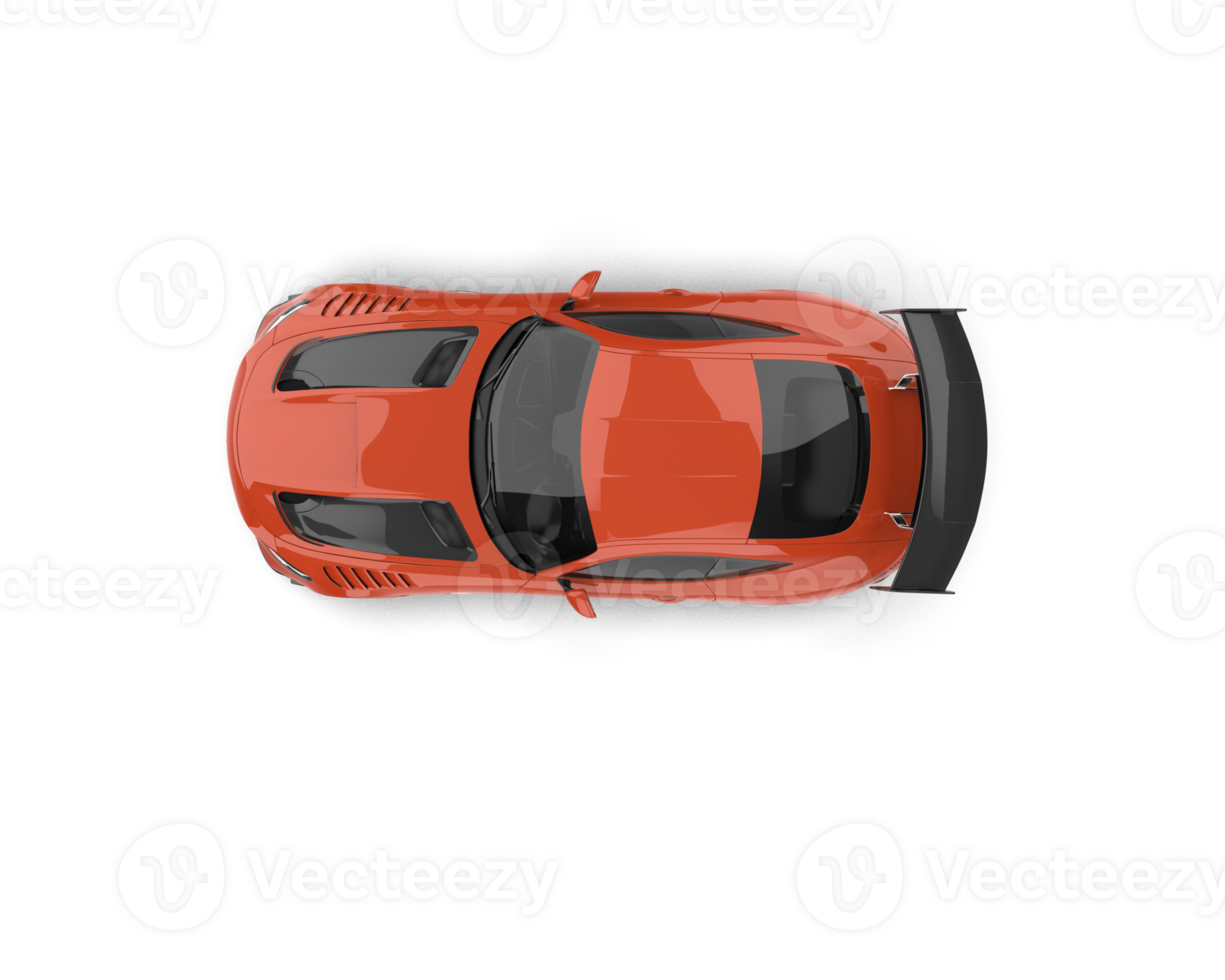 Realistic sport car isolated on background. 3d rendering - illustration png