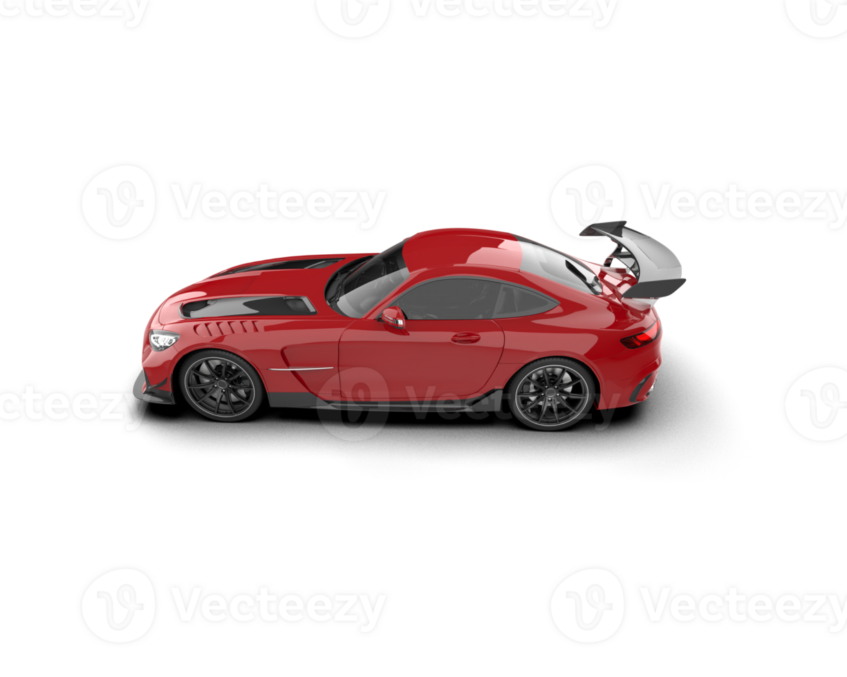 Realistic sport car isolated on background. 3d rendering - illustration png