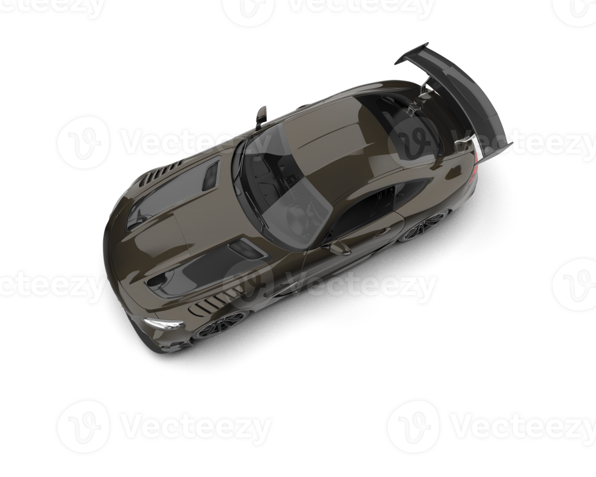 Realistic sport car isolated on background. 3d rendering - illustration png