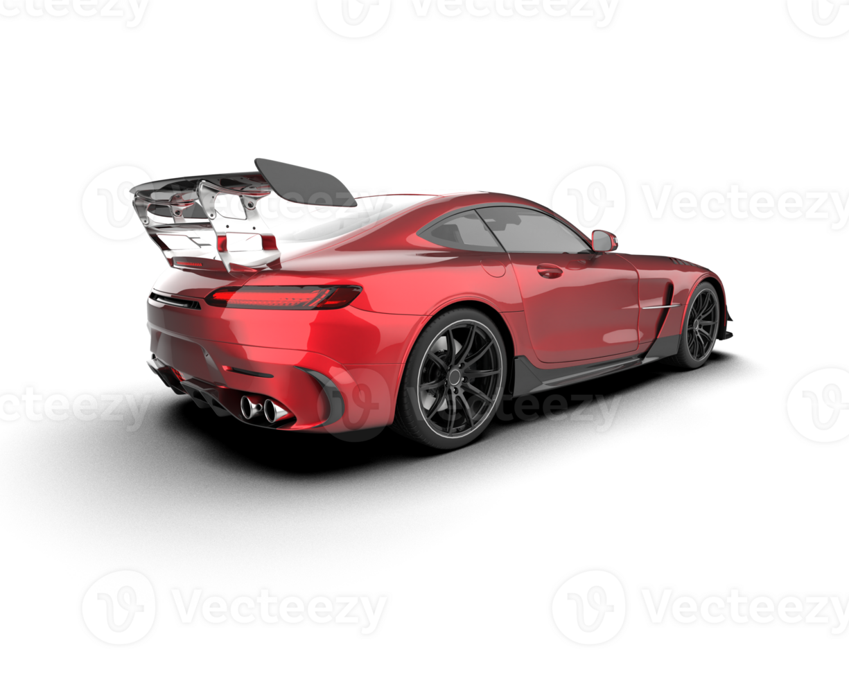 Realistic sport car isolated on background. 3d rendering - illustration png