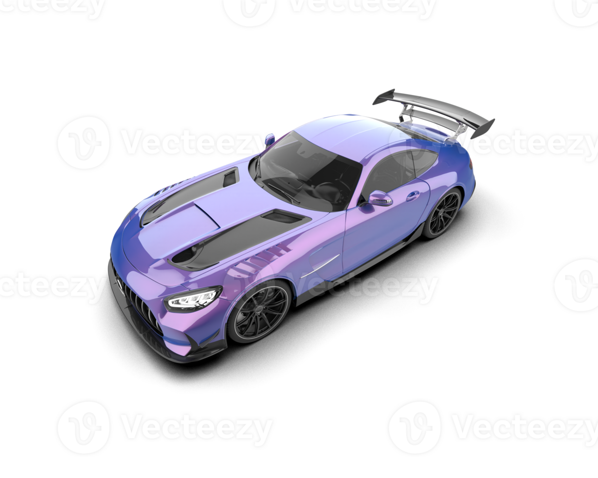 Realistic sport car isolated on background. 3d rendering - illustration png