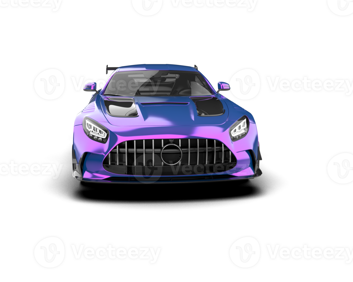 Realistic sport car isolated on background. 3d rendering - illustration png