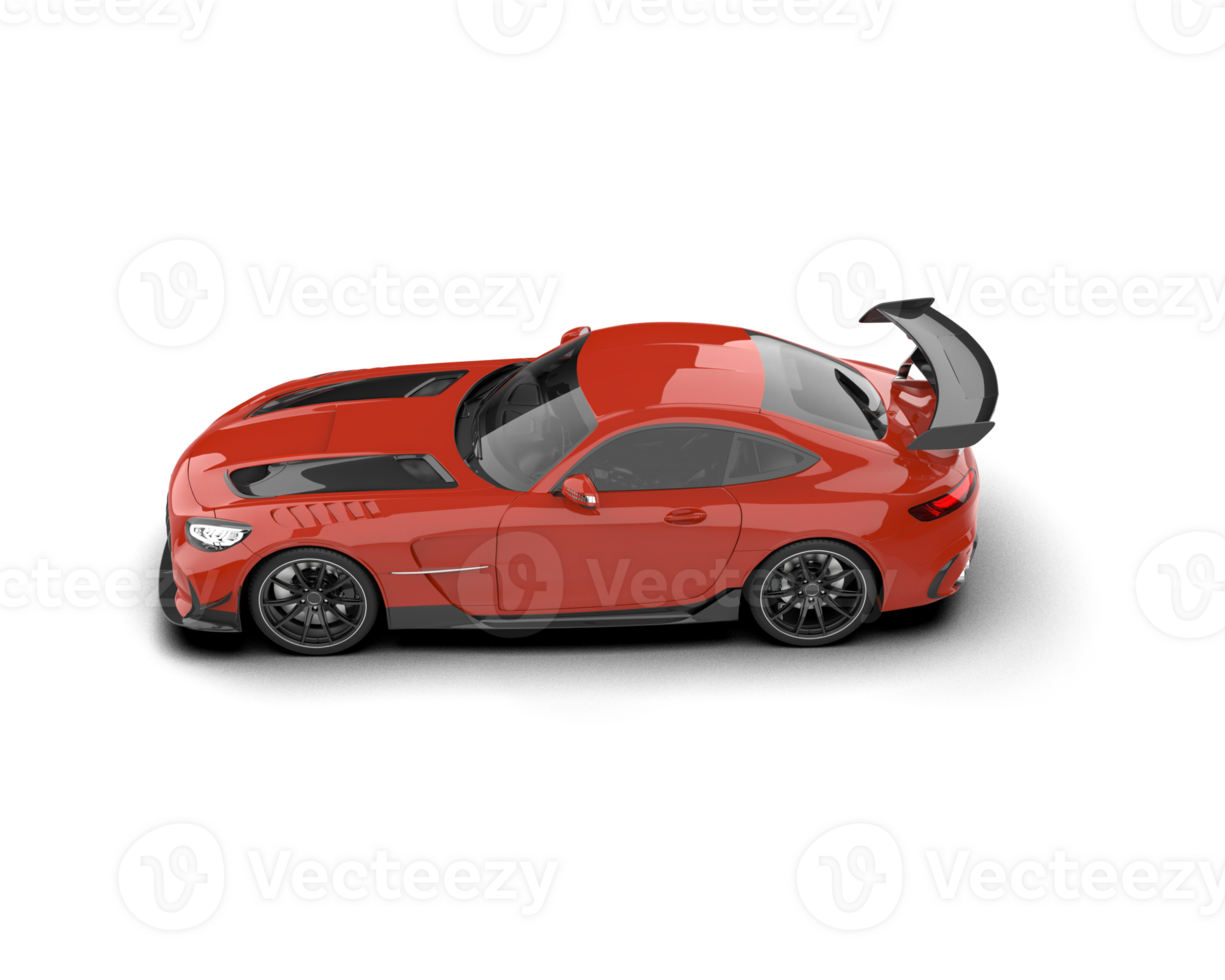 Realistic sport car isolated on background. 3d rendering - illustration png