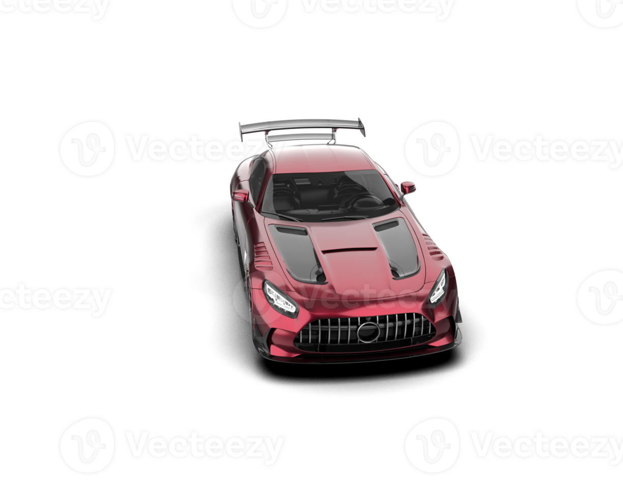 Realistic sport car isolated on background. 3d rendering - illustration png
