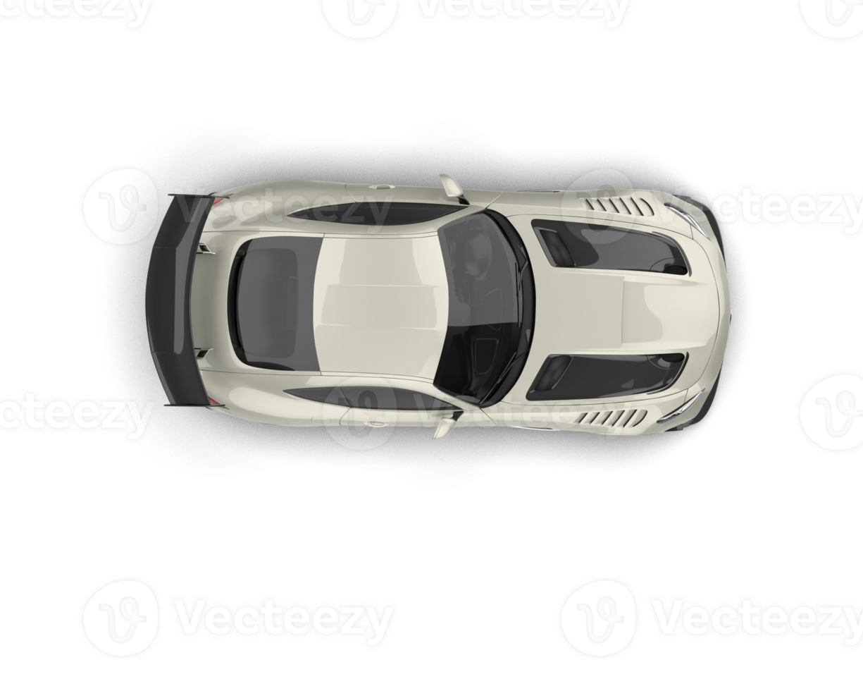 Realistic sport car isolated on background. 3d rendering - illustration png