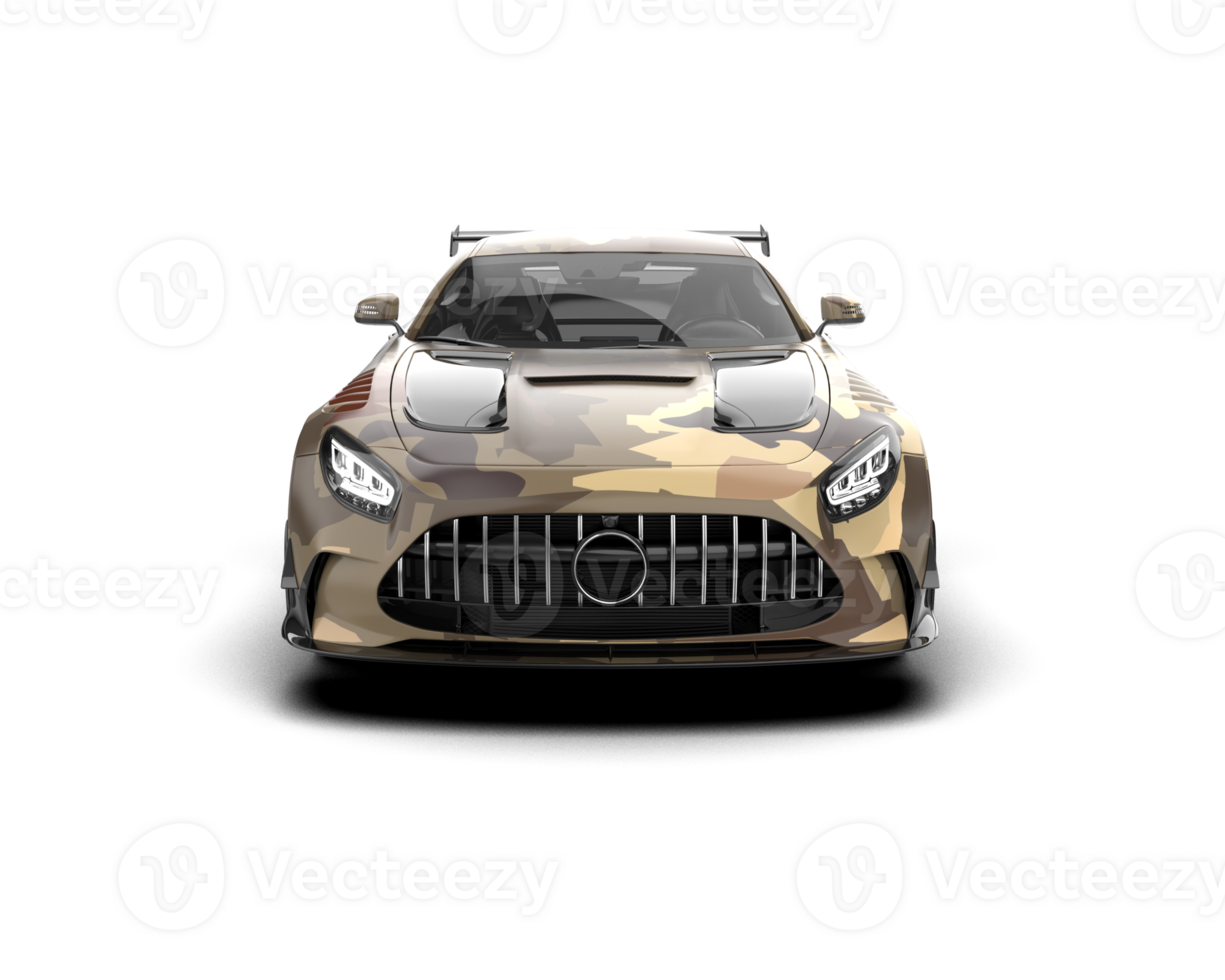 Realistic sport car isolated on background. 3d rendering - illustration png