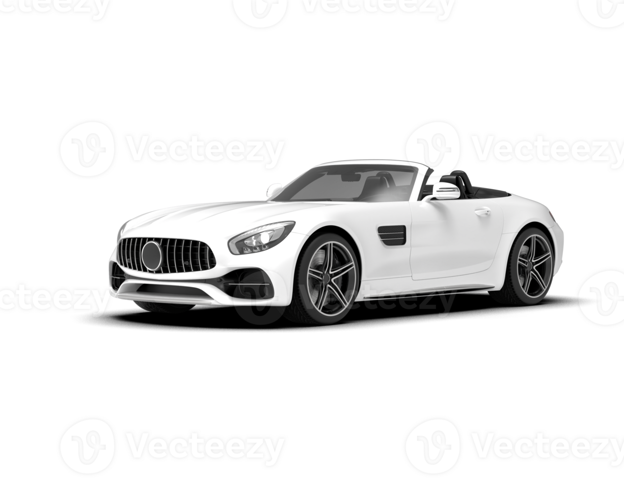 Realistic sport car isolated on background. 3d rendering - illustration png