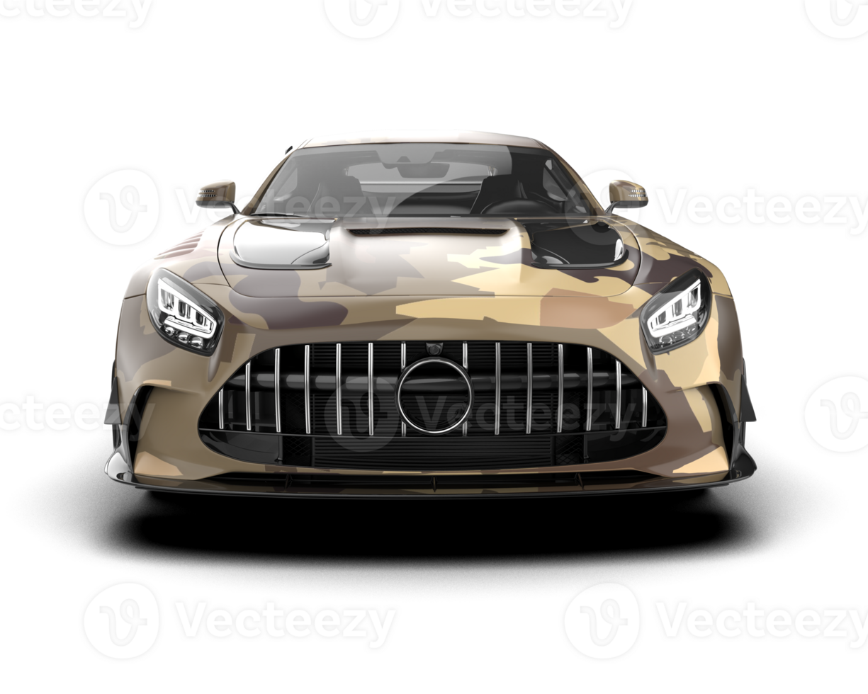 Realistic sport car isolated on background. 3d rendering - illustration png