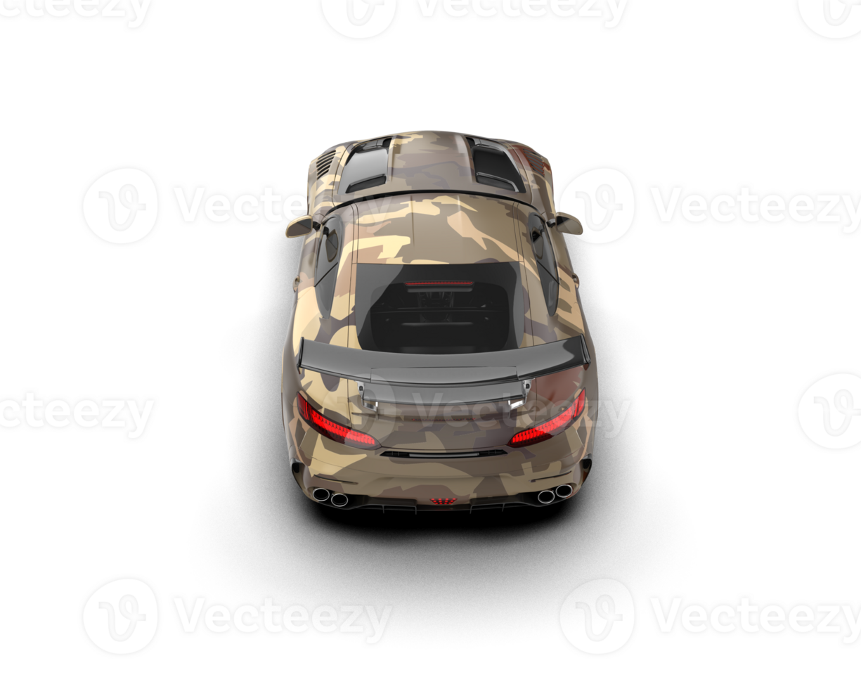 Realistic sport car isolated on background. 3d rendering - illustration png