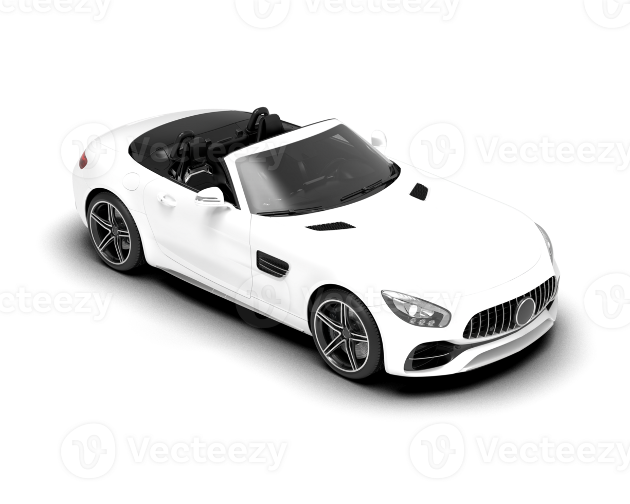 Realistic sport car isolated on background. 3d rendering - illustration png