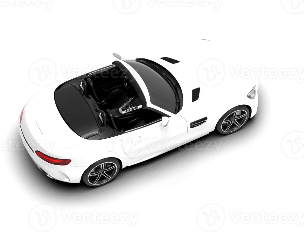 Realistic sport car isolated on background. 3d rendering - illustration png