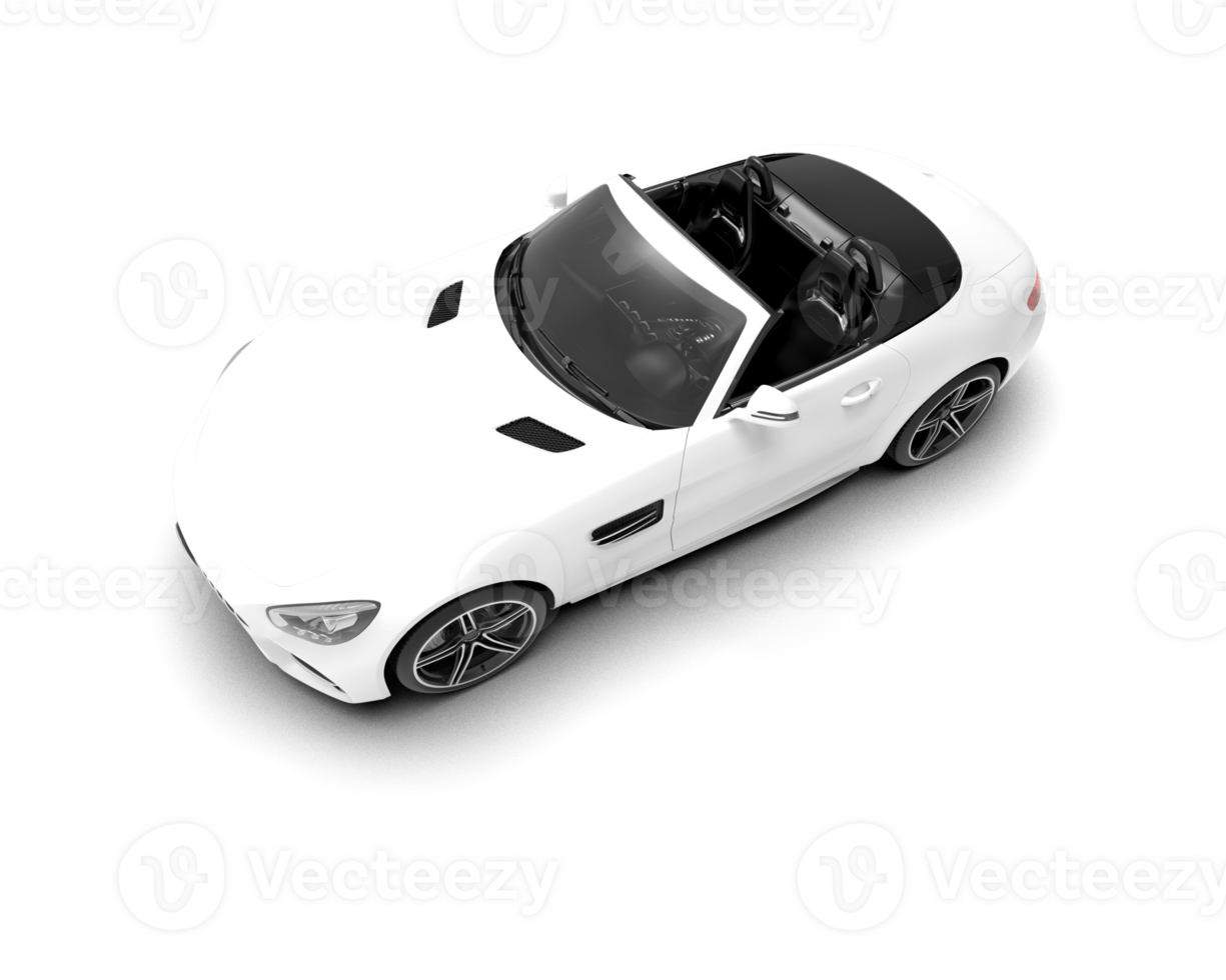Realistic sport car isolated on background. 3d rendering - illustration png