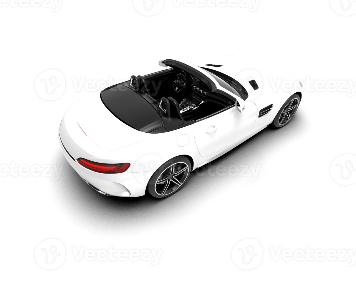 Realistic sport car isolated on background. 3d rendering - illustration png