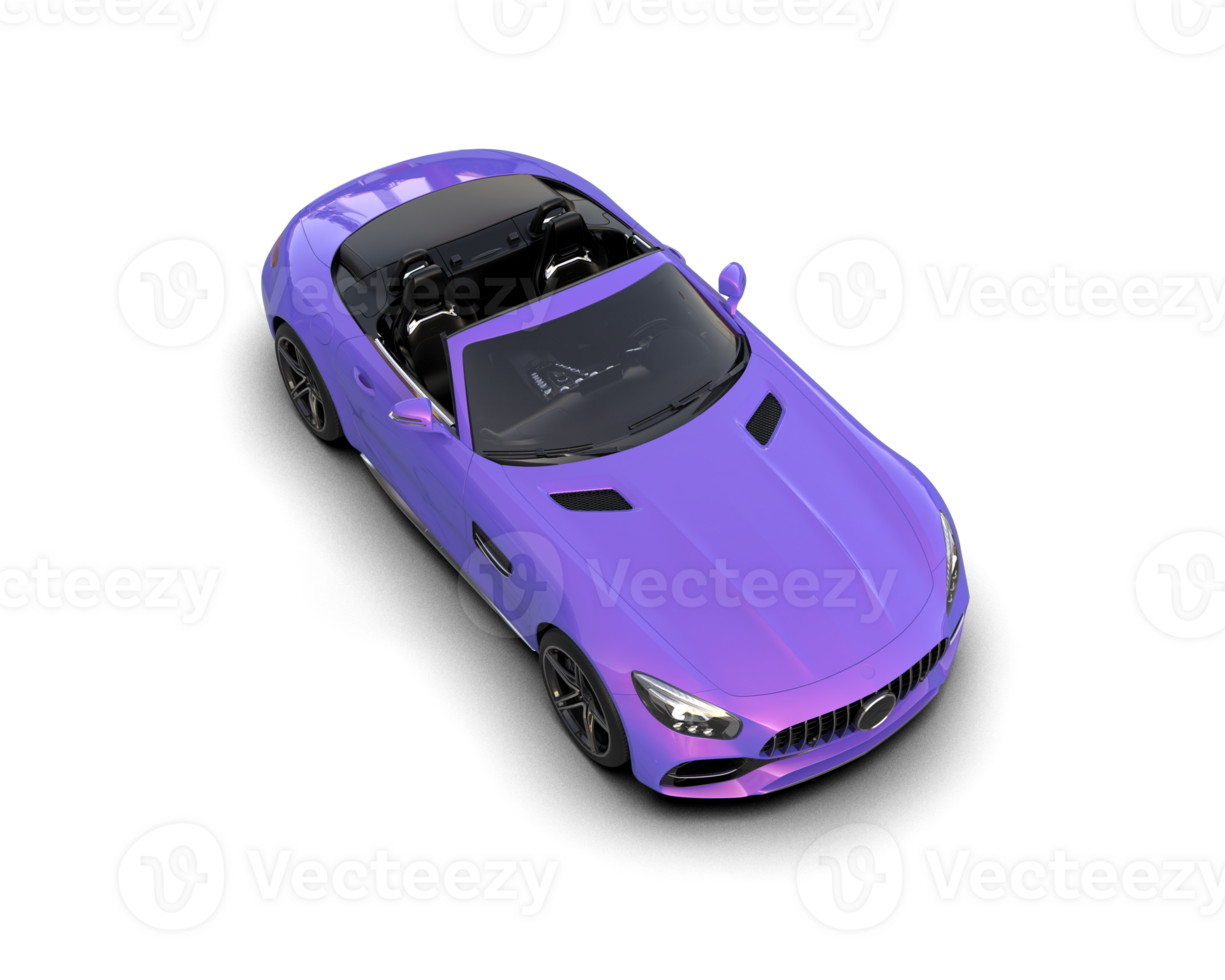 Realistic sport car isolated on background. 3d rendering - illustration png
