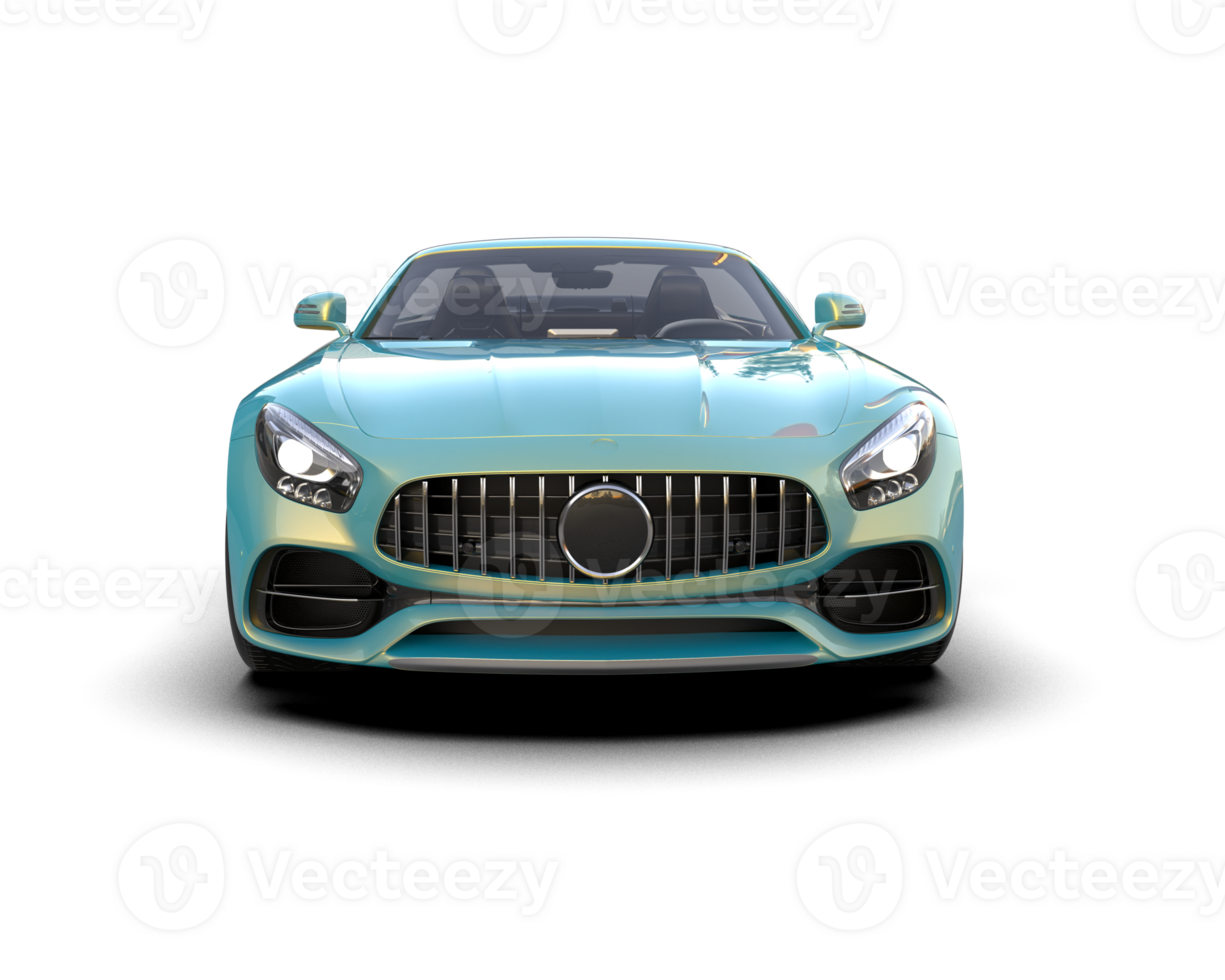Realistic sport car isolated on background. 3d rendering - illustration png