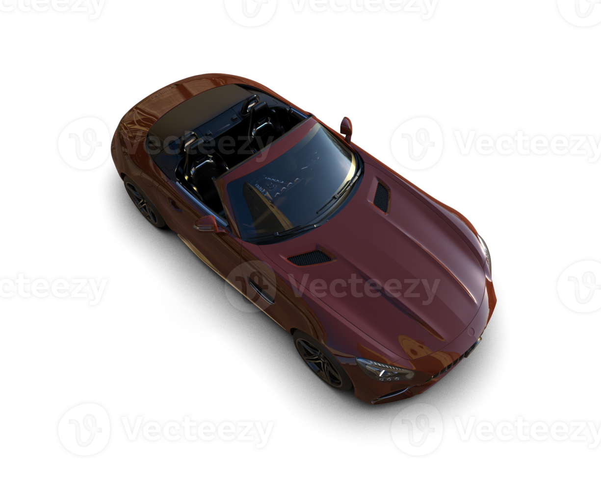 Realistic sport car isolated on background. 3d rendering - illustration png