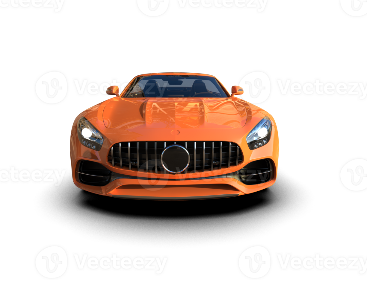 Realistic sport car isolated on background. 3d rendering - illustration png