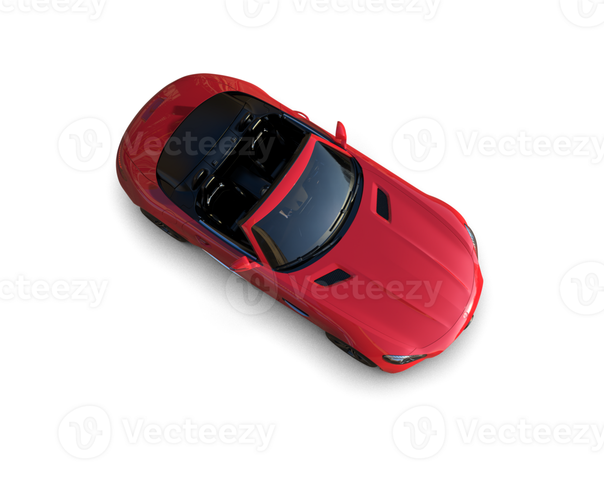 Realistic sport car isolated on background. 3d rendering - illustration png