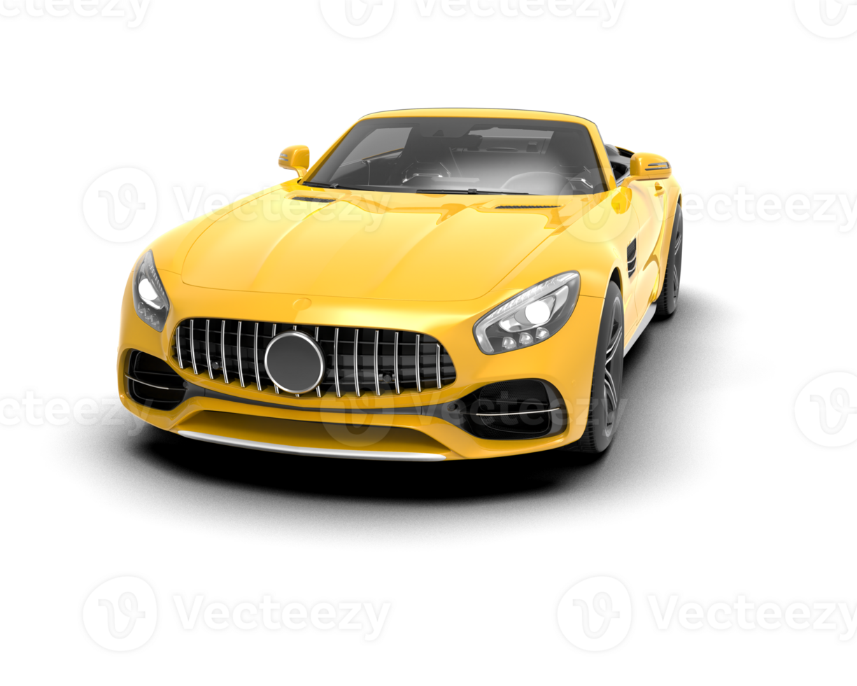 Realistic sport car isolated on background. 3d rendering - illustration png