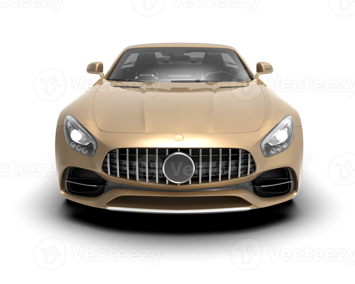 realista esporte carro isolado em fundo. 3d Renderização - ilustração png