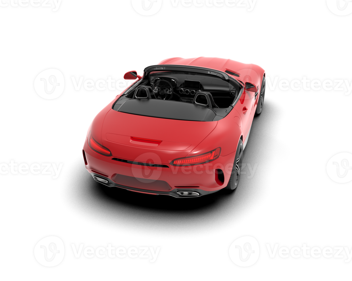 Realistic sport car isolated on background. 3d rendering - illustration png