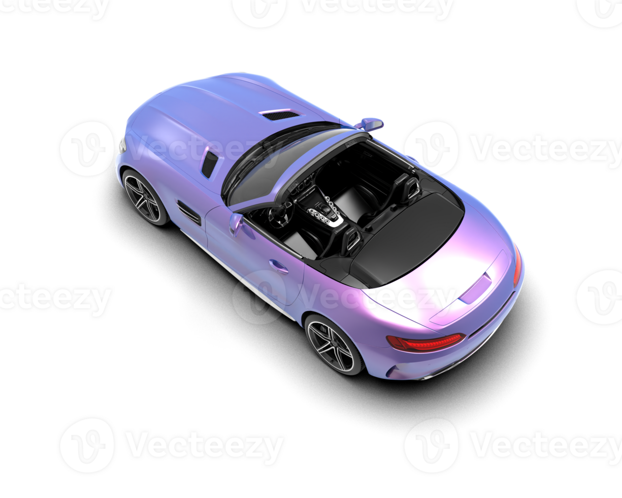 Realistic sport car isolated on background. 3d rendering - illustration png