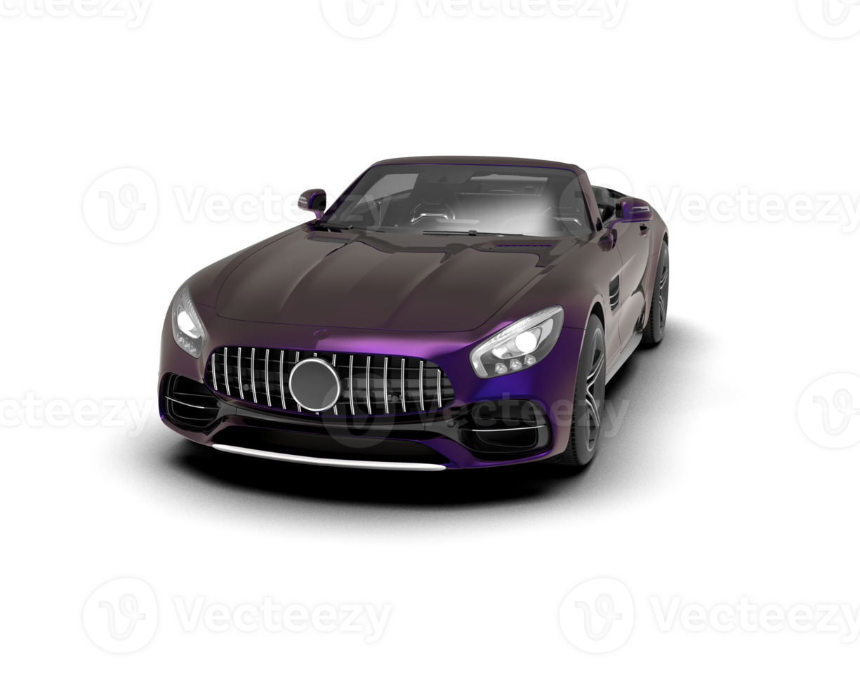 Realistic sport car isolated on background. 3d rendering - illustration png