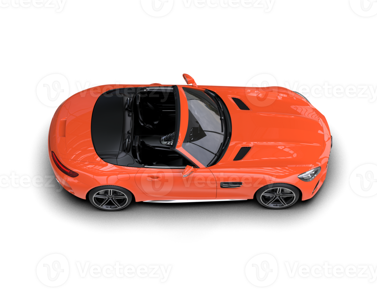 Realistic sport car isolated on background. 3d rendering - illustration png