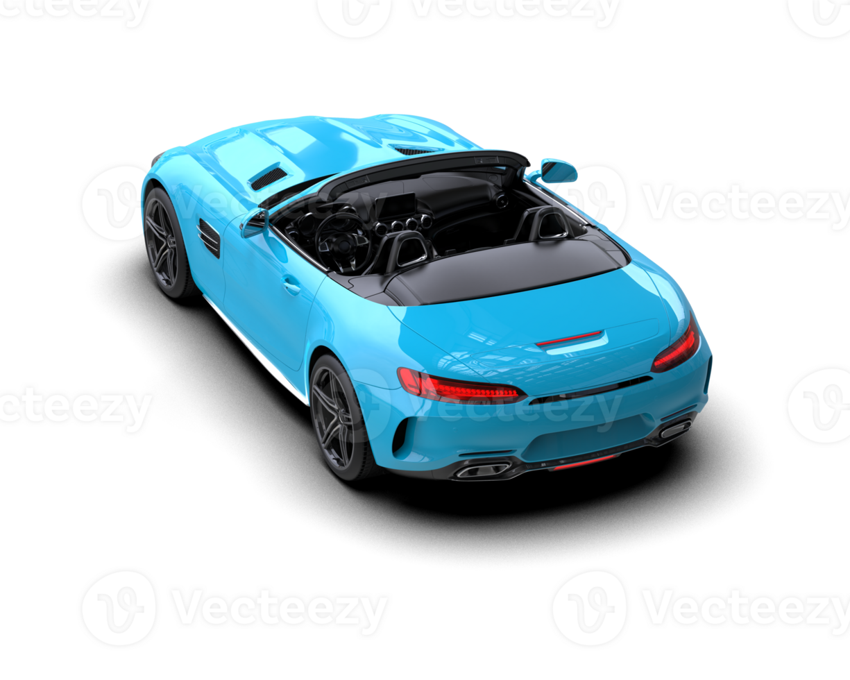 Realistic sport car isolated on background. 3d rendering - illustration png