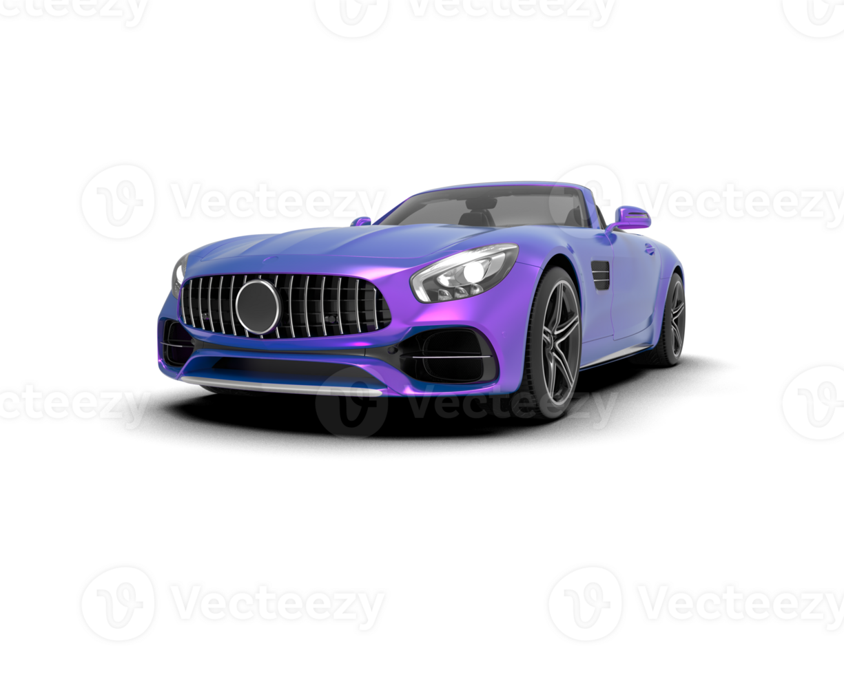 Realistic sport car isolated on background. 3d rendering - illustration png
