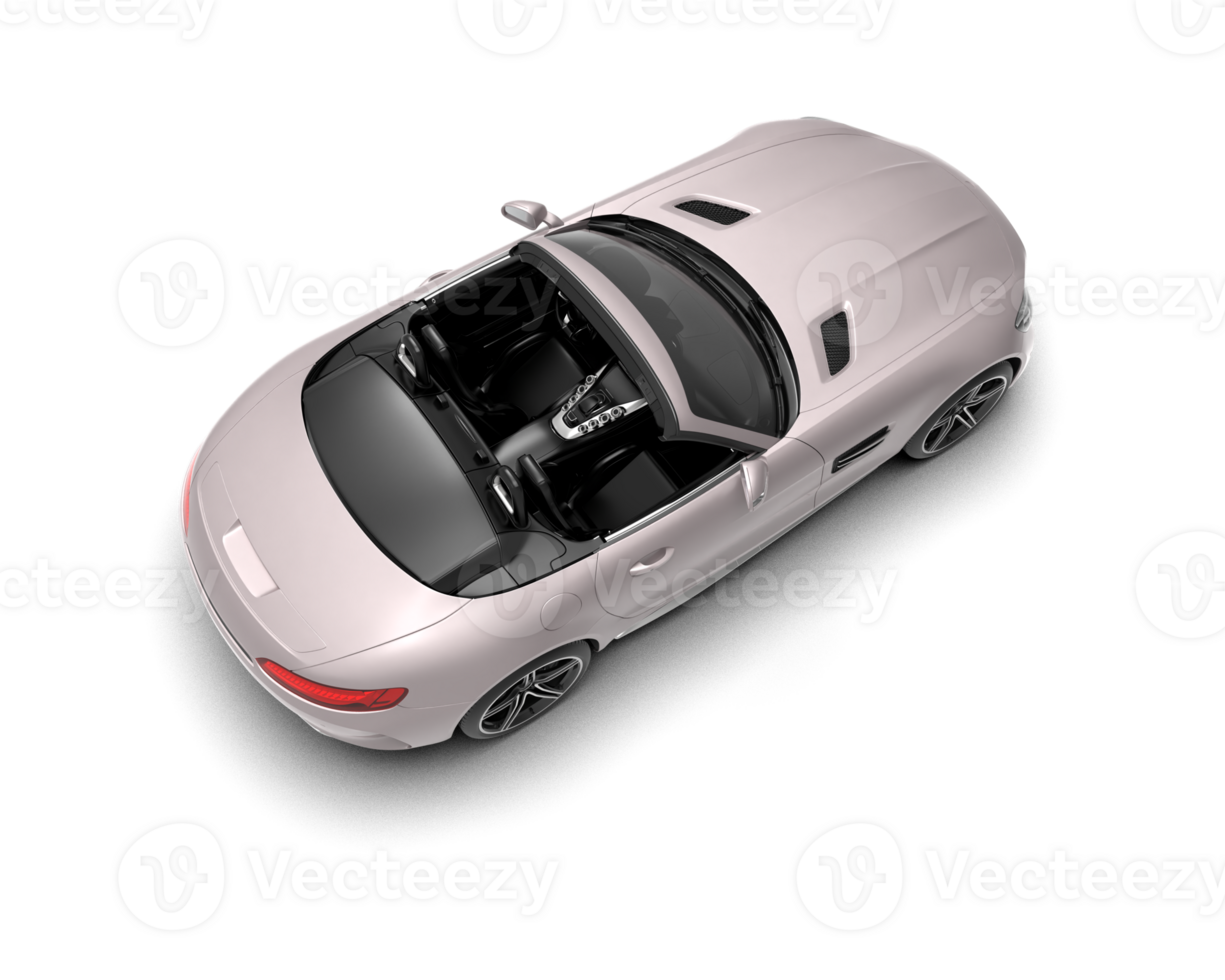 Realistic sport car isolated on background. 3d rendering - illustration png